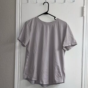 Lululemon cotton t-shirt for women size 10 in Colour: Lilac Ether